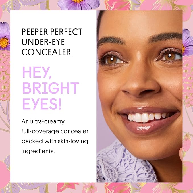 Winky Lux Peeper Perfect Under Eye Concealer, Makeup & Eye Brightener, Full Coverage Concealer for Dark Circles, Color Corrector & Eye Primer, With Collagen, Hyaluronic Acid & Vitamin E (Light Medium)