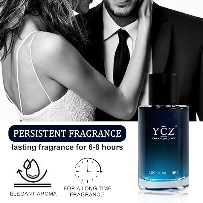 Ycz Lucky Men's Eau De Parfum New Round Box Packaging,1.7oz(50ml),Long Lasting EDP Men.Making it the ideal gentlemen’s gift