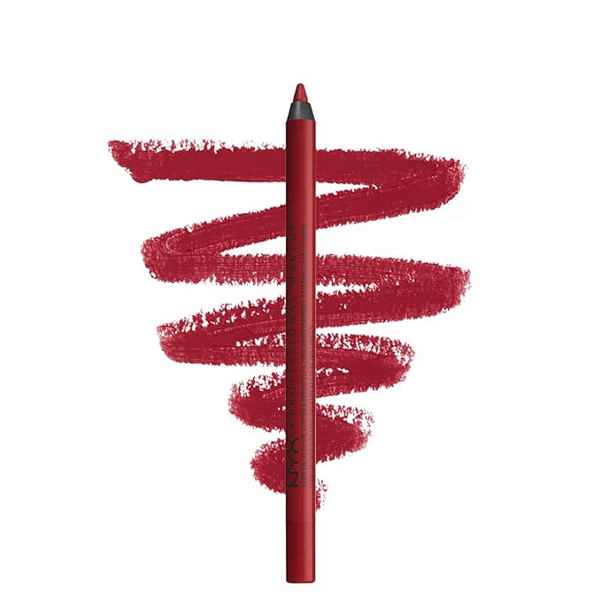 NYX PROFESSIONAL MAKEUP Slide On Lip Pencil, Lip Liner - Red Tape (Deep Red)