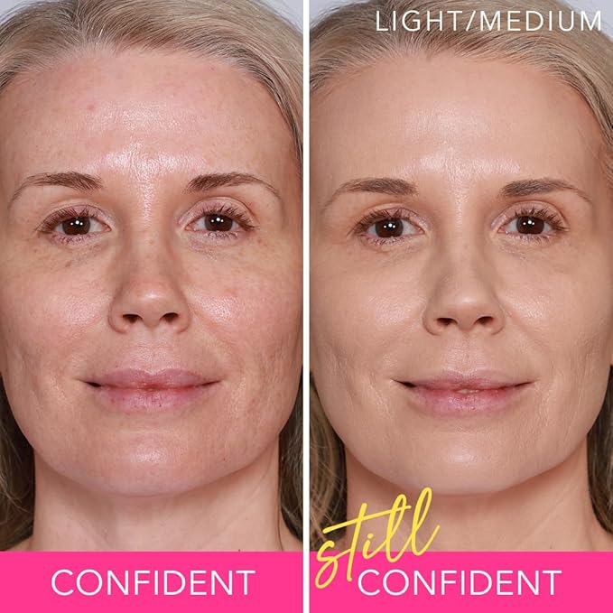 Doll 10 Peptide Bounce Balm Foundation™ – Hydrating, Age-Defying Foundation for Older Women, All Skin Types – Vegan, Clean, Natural, Medium Buildable Coverage, Blurs Fine Lines - [Light/Medium]