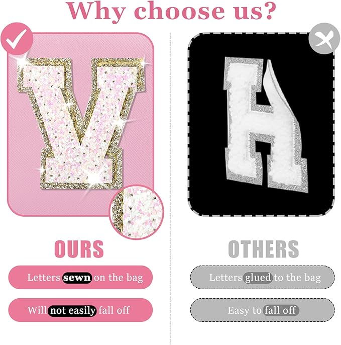 Personalized initial letter patch makeup