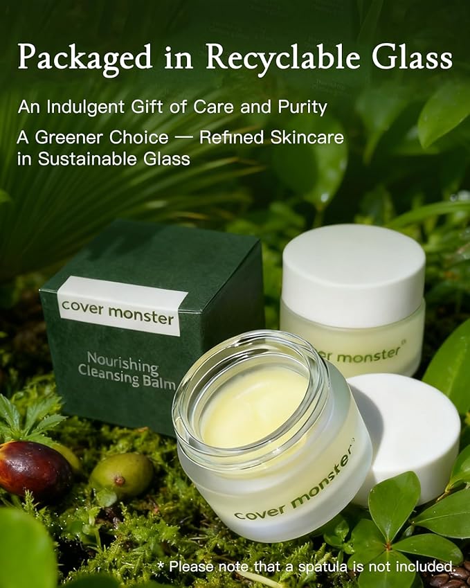 Cleansing Balm, Makeup Remover Balm, Melts Waterproof Makeup & Sunscreen, Deep Pore Cleanse & Hydration, Gentle & Non-Irritating, Made for All Skin Types, Safe for Sensitive Skin