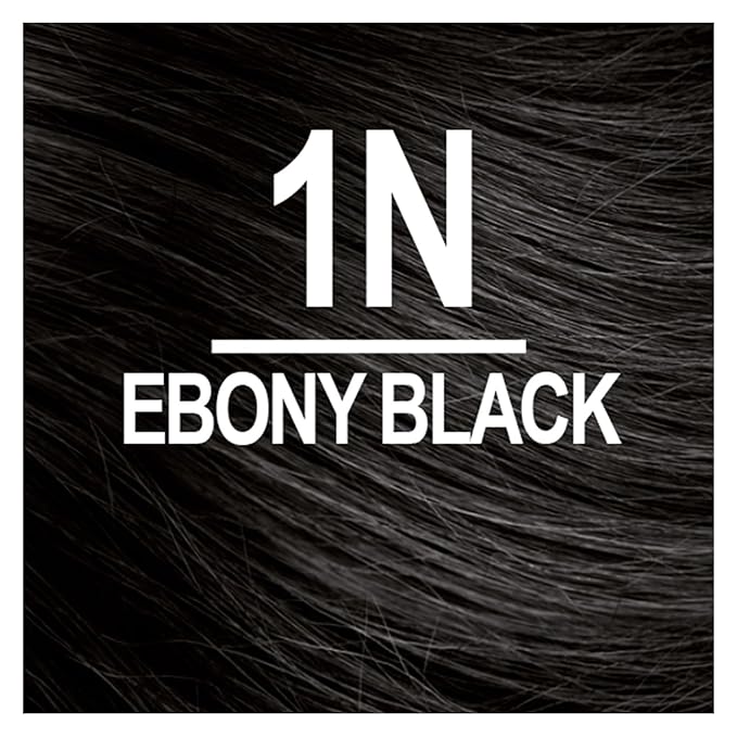Naturtint 1N Ebony Black Permanent Hair Color (Pack of 1), Ammonia Free, Vegan, Cruelty Free, up to 100% Gray Coverage, Long Lasting Results (Packaging may vary)