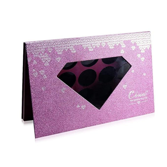 Large-Sized Empty Magnetic Makeup Palette with Diamond-Shaped Transparent