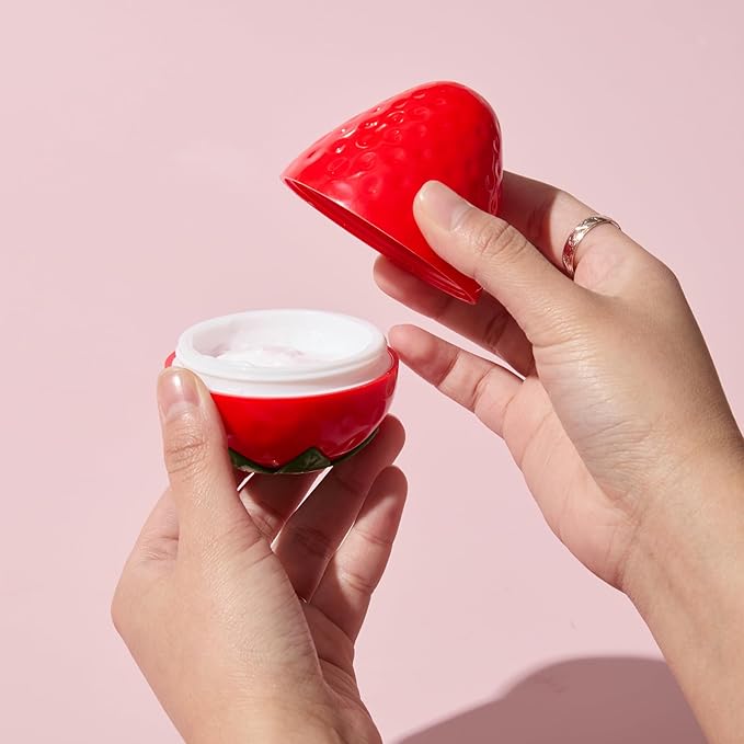 TONYMOLY Very Berry Strawberry Duo Gift Set | Hydrating Hand Cream with Sweet Strawberry Scent & Limited Edition Candle | Holiday Self-Care & Relaxation Gift for Women