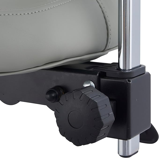 Height Adjustable Rolling Stools Drafting Chair with Backrest,Work from Home,Studio,Dental,Office Work at a Desk,Salon,Art Studio, Tattoo,Garage, Kitchen, Counter, (Grey)