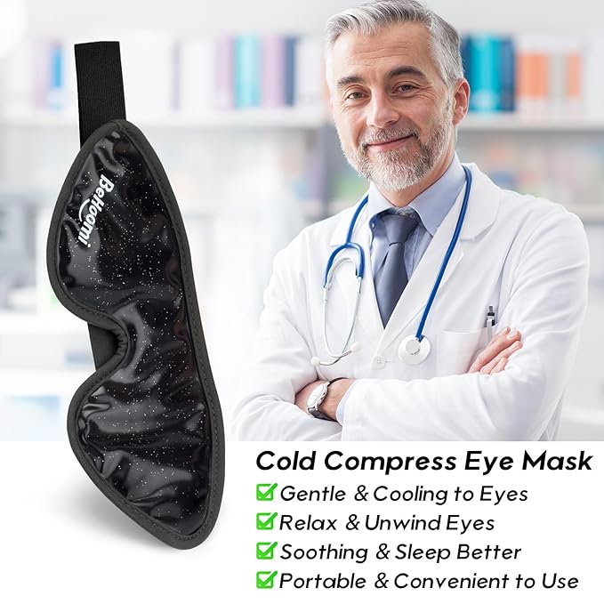 Cooling eye mask, gel eye