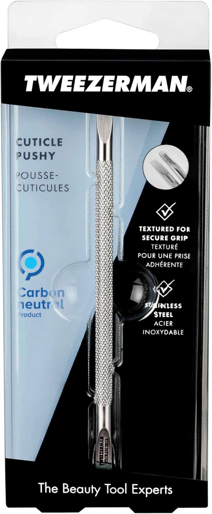 Tweezerman Cuticle Pusher and Nail Cleaner (Stainless Steel)