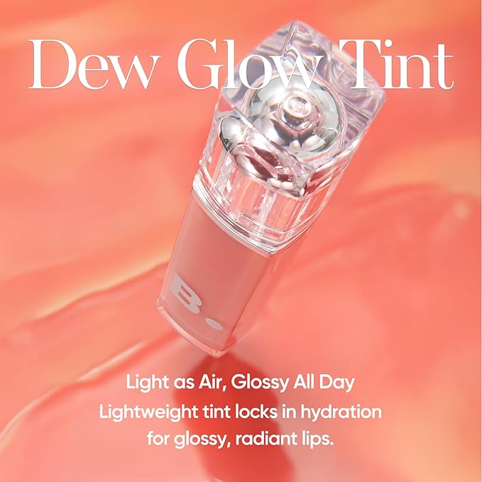 BANILA CO Dew Glow Tint | Hydrating Lip Tint with Dewy Gloss Finish | Lightweight Tint for Moisture-Rich, Naturally Plumped Lips (3.8g / 0.13 oz), RD01 Love Me