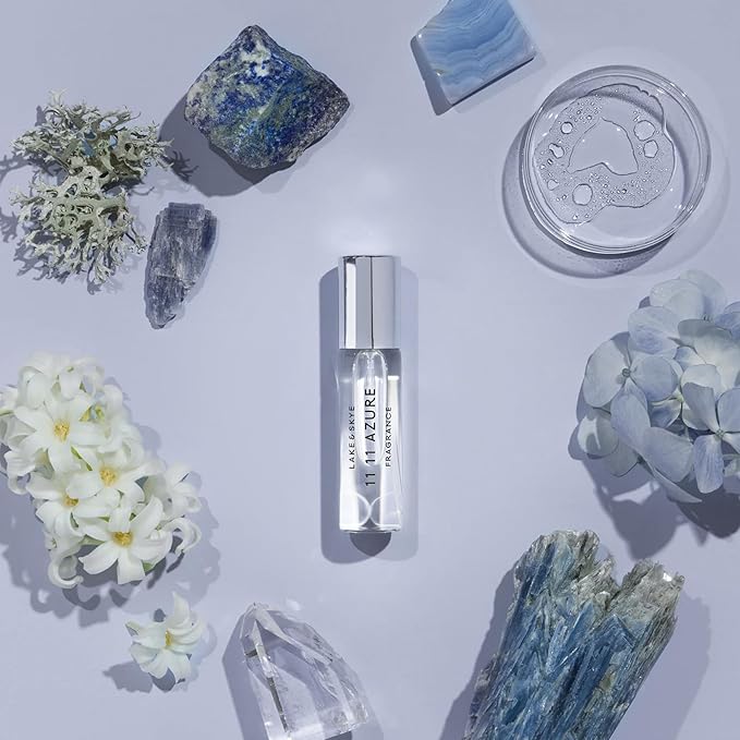 Lake & Skye 11 11 Azure Fragrance Oil 0.06 fl oz (2ml) - Unisex Fragrance, Sheer & Aquatic Scent, Floral and Musk Notes