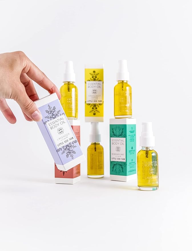 Little Seed Farm Essential Body Oil, Rosemary Mint, 4oz