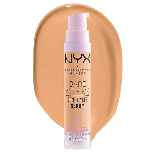 NYX PROFESSIONAL MAKEUP Bare With Me Concealer Serum, Concealer Makeup For Up To 24Hr Hydration - Tan