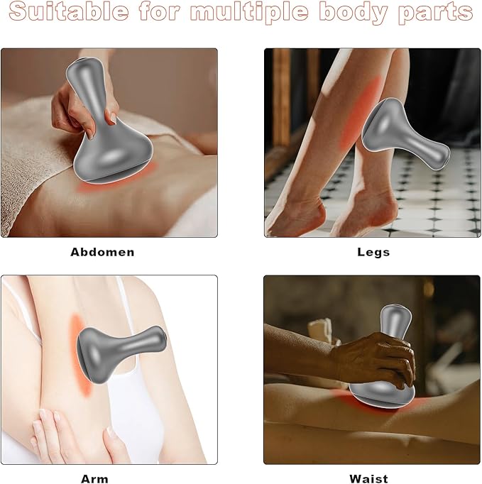 Hot Stones for Massage, Hot Stones Muscle Massage with Warmer, Wireless Natural Bian Stone Electric Gua Sha for Home Spa