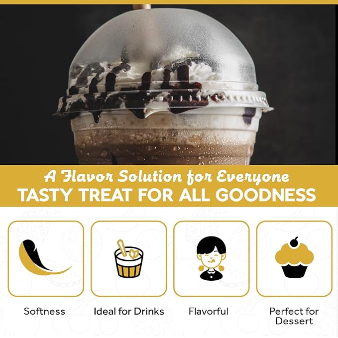 Fanale Premium Ice Mocha Bubble Tea Flavoring Powder | Perfect for Baking, Smoothies, Desserts and Drinks | Instant Flavoring Powder for Boba Milk Tea - 2.2 Pounds (Pack of 1)