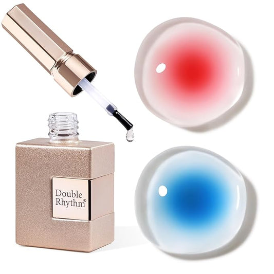 Double Rhythm Blooming Gel Polish 15 ml Clear Blooming Nail Art Polish for Spreading Effect DIY at Home 0.5 Oz (Clear)