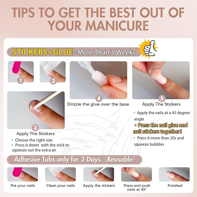 48Pcs Lilac Press on Nails Almond Fake Nails Glue on Nails Medium Length Almond Shaped Nails Press ons, Stiletto Nails False Nails for Women, Medium Almond Nails, Thick Natural Acrylic Gel Nails