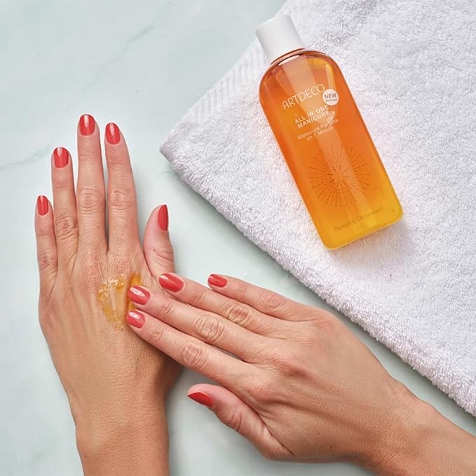 ARTDECO All in One Manicure - hand scrub with Himalayan salt and sea salt - removes dead skin cells - combination of nourishing oils - intensively moisturizes skin - hand cream - lotion - 5.07 Fl Oz