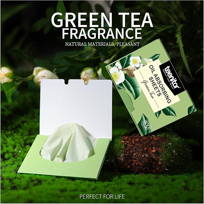 Teenitor Oil Blotting Sheets for Face, 2400 Sheets Large 10cmx7cm