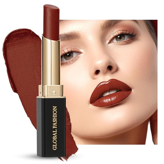 Global Fashion Silk Smooth Matte Lipstick – Long-Lasting, Luxurious Color, Rich Hydration, Lightweight Formula, Lightweight Matte Lip Color for Women, Available in Multiple Shades (115, 0.12 oz)