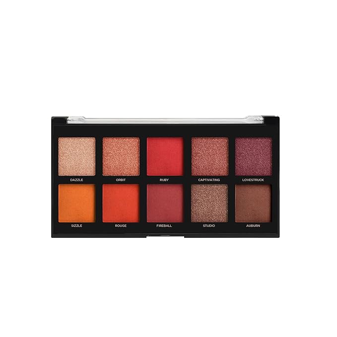 Profusion Cosmetics 10 Shade Eyeshadow Palette, High Pigmented