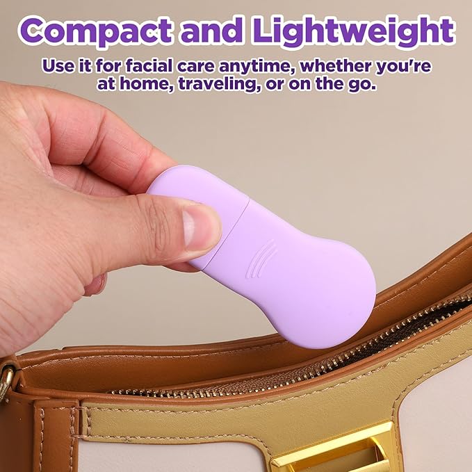 Face Scrubber Pore Cleaning Brush Face Mask Applicator Skin Care Tool for Men Women Deep Cleansing(Purple)