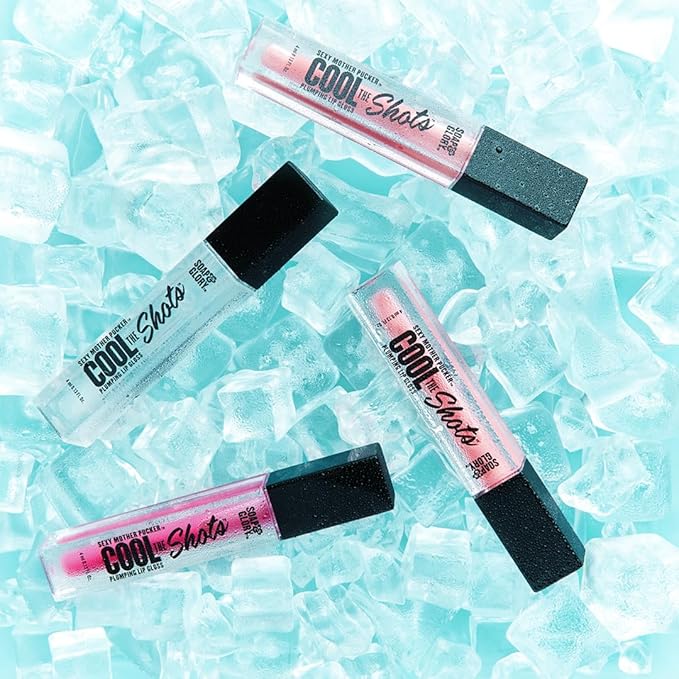 Soap & Glory SMP Cool The Shots Plumping Lip Gloss - Hydrating & Cooling Lip Plumper - Infused with Menthol & Vitamin E - High Shine, Glossy Finish - Vegan & Cruelty-Free - Pink Punch (4ml)