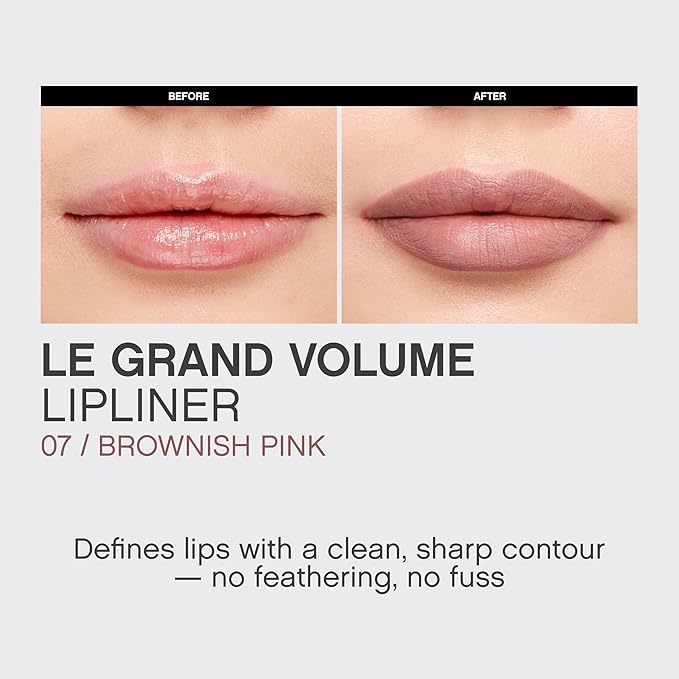 Vivienne Sabó Gel Lipliner Le Grand Volume – Long-Lasting Smudge-Proof Lip Liner & All-Over Lip Color, Creamy Precision Formula, Hydrating & Comfortable Wear, 07 Rosewood