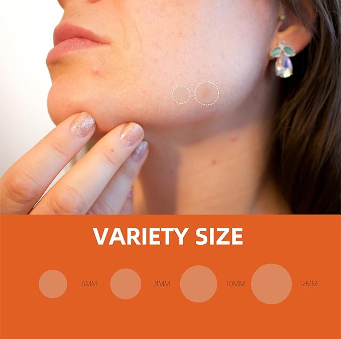 (5¢ Each) Pimple Patches 324 Pack - Hydrocolloid Acne Patches with Salicylic Acid & Tea Tree Oil - 4 Sizes S/M/L/XL - Face Acne Treatment - Easy Peel Perforated Sheets