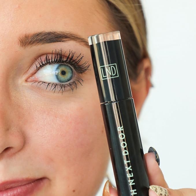 Lash Next Door Water Resistant Mascara Black Volume and Length - No Clump Volumizing Mascara for Thickening and Lengthening - Smudge Proof Lashes by Brooklyn and Bailey (1 Pack)