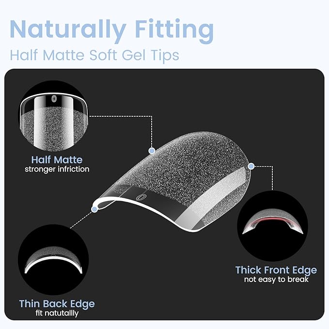 Extra Short Nail Tips Square: 504PCS Pre-shaped Gel Nails Tips Short Square Nail Tips, 12 Sizes Clear Full Cover False Fake Press on Nails for Nail Extensions DIY Home Salon for Women