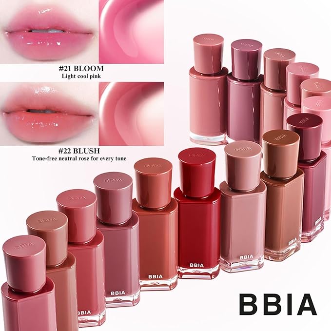 BBIA Glow Tint – Lip Plumping Volumizing Glossy & Glowy Lip Stain Naturally Moisturizing Comfortable Texture Lightweight Long-Lasting Vivid Color Non-Sticky Korean Makeup (05 VIN CHAUD, Pack of 1)