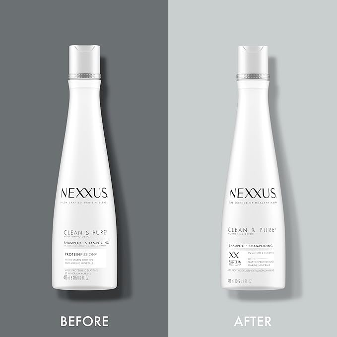 Nexxus Clean and Pure Clarifying Shampoo With ProteinFusion, For Nourished Hair Paraben-Free 13.5 oz