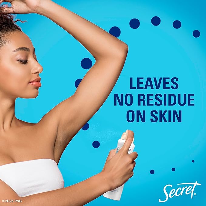 Secret Dry Spray Antiperspirant Deodorant, Wild Rose and Argan Oil, 4.1oz (Pack of 2)