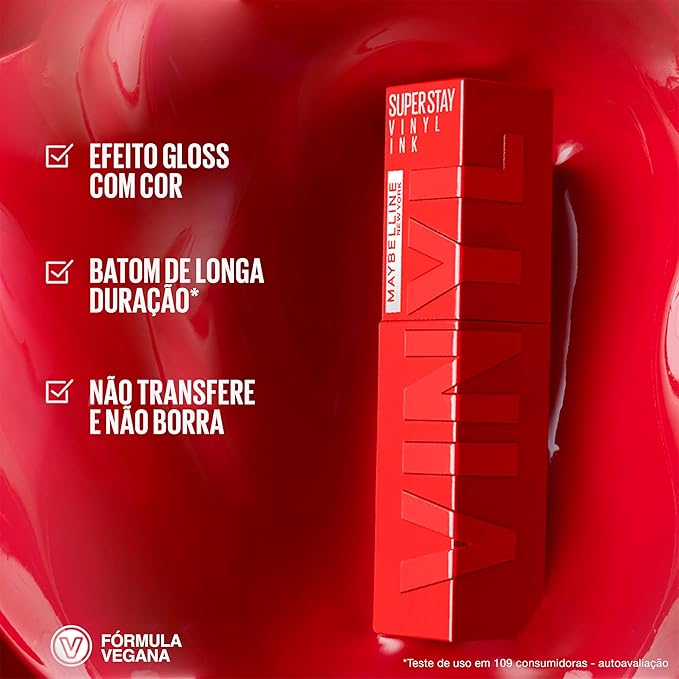 Maybelline Super Stay Vinyl Ink Longwear No-Budge Liquid Lipcolor Makeup, Highly Pigmented Color and Instant Shine, Coy, Rose Mauve Nude Lipstick, 0.14 fl oz, 1 Count