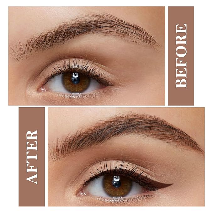 Cream Eyebrow Duo Kit, Brow Powder and Eyeliner Gel, Eye Brow Pomade Waterproof Highly Pigmented, Filler Thicker Brows, with Dual Head Brush