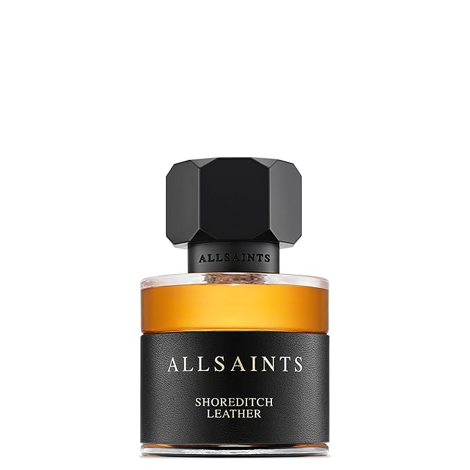 AllSaints Shoreditch Leather Eau De Parfum - Chypre Leather Wood Fragrance - Unisex Perfume with Vetiver & Amber Fragrance - Essential Oil Scent for Sensual Evening Wear - 30mL/1 fl oz