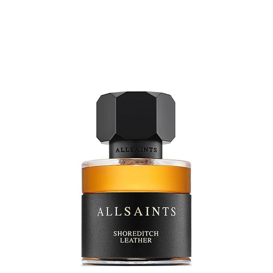 AllSaints Shoreditch Leather Eau De Parfum - Chypre Leather Wood Fragrance - Unisex Perfume with Vetiver & Amber Fragrance - Essential Oil Scent for Sensual Evening Wear - 30mL/1 fl oz