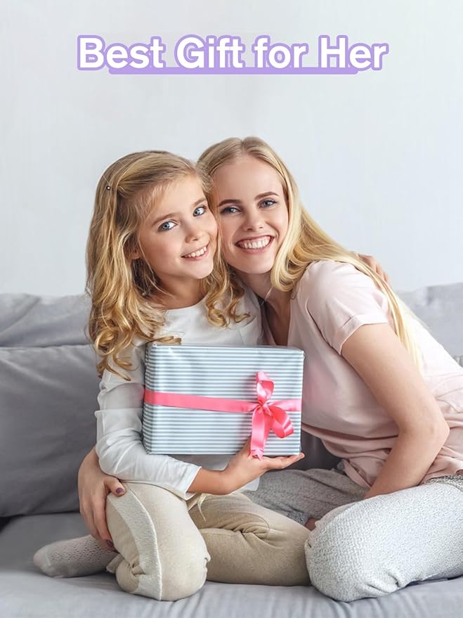 130 Pieces Press on Nails for Kids, EBANKU Child Fake Nails Rainbow Full Cover Short Stick On False Nail Kits Set with Nail Glue for Girl