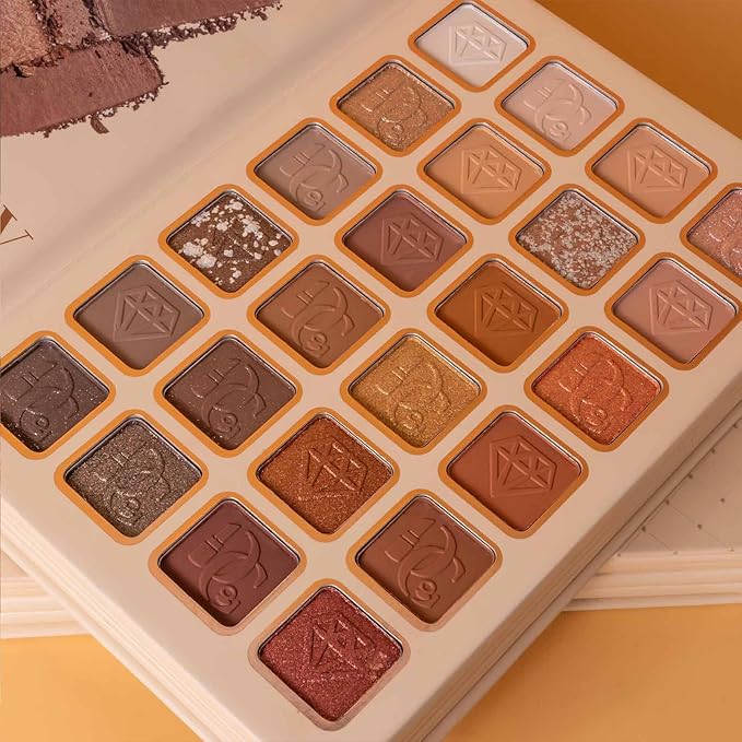 Makeup Palette,Eyeshadow & Highlighter & Blush & Contouring,4-Layer Book-Style Foldable Makeup Palette Set,Matte Glitter Metallic Shimmer, Highly Pigmented Long Lasting Make Up Pallet(43 Colors)