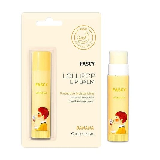 FASCY Lollipop Lip Balm Banana, Lip Oz,