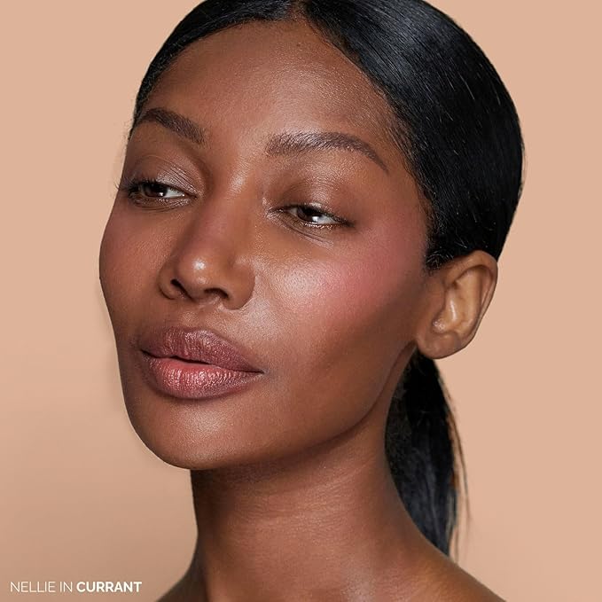 OFIR Elation Powder Blush for Cheeks | Buildable Pigment Adds Radiant Tone | Blurring Powder Softens Lines | Lightweight Texture for Lasting Glow | Currant - Bright Berry with Cool Undertones 0.13 Oz