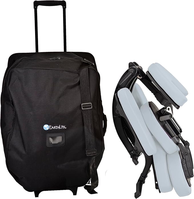 EARTHLITE Portable Massage Chair AVILA II - Premium Folding Spa/Massage/Tattoo Chair incl. Rolling Carry Case