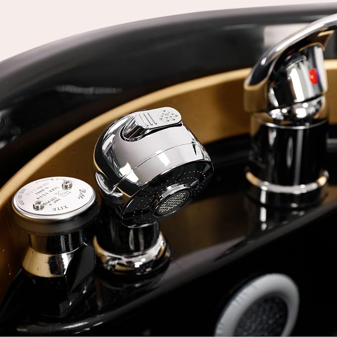 TATARTIST Automatic Smart Massage Shampoo Bed with Fumigation Head Therapy Armrest and Legrest Airbag Wrapping ABS Plastic Basin Body Electrical Massage Shampoo Bed for Spa Beauty Salon