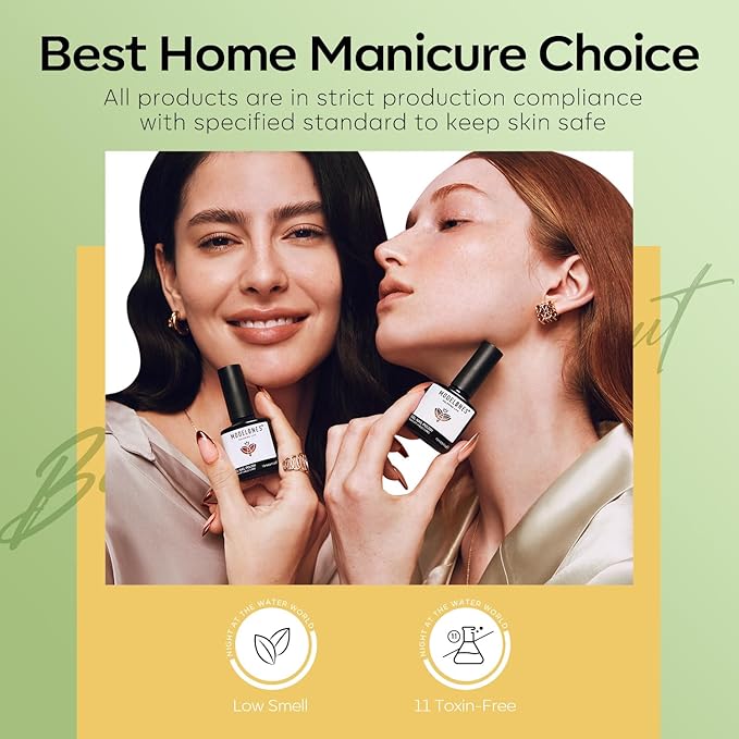 modelones Gel Nail Polish Set, 6 Colors Fall Winter Green Gold Yellow Sparkle Reflective Glitter Gel Polish Dark Green 9D Cat Eye Nail polish with Magnet Soak Off LED Nail Art Kit DIY Gift