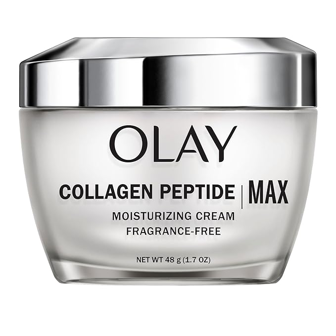 Olay Collagen Peptide Face Moisturizer, Firming Cream for Women, Fragrance-Free, Non-Greasy - Hydrating, Anti-Aging, Anti-Wrinkle, Smoothing of Fine Lines, Tightening Skin Care - Niacinamide, 1.7 Oz
