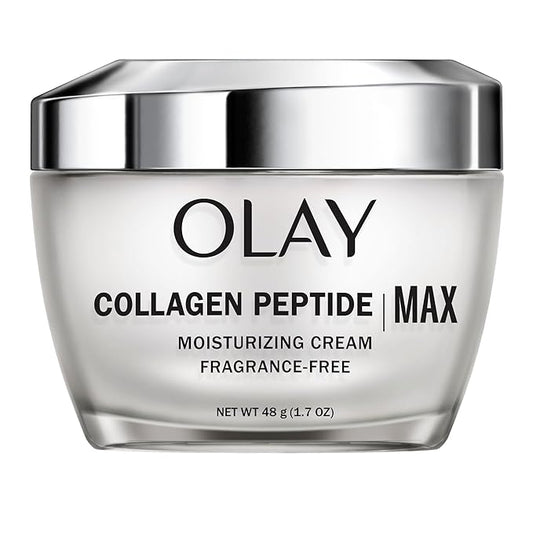 Olay Collagen Peptide Face Moisturizer, Firming Cream for Women, Fragrance-Free, Non-Greasy - Hydrating, Anti-Aging, Anti-Wrinkle, Smoothing of Fine Lines, Tightening Skin Care - Niacinamide, 1.7 Oz