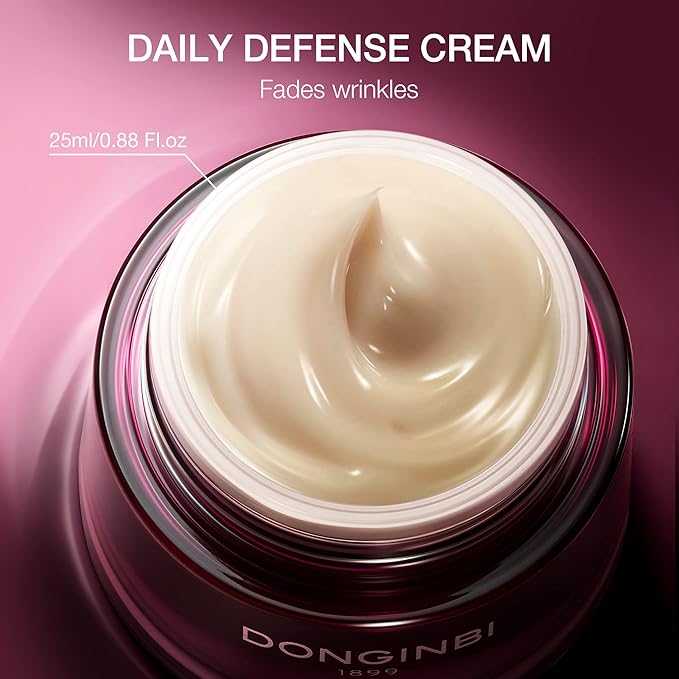 Donginbi Red Ginseng Daily Defense Special Set - Essence & Antioxidant Cream for Face, Korean Red Ginseng Skin Care