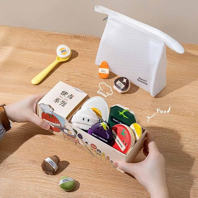 Momo's Workshop Bento Collection Makeup Sponges+Powder Puffs Set,11PCS Beauty Foundation Puffs for Creamy Finish, Halloween Makeup Sponge for Blending,Comfortable for All Skin Types & Storage Case