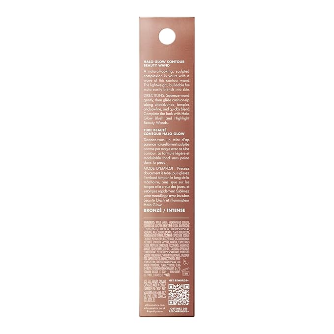 e.l.f. Halo Glow Contour Beauty Wand, Liquid Contour Wand For A Naturally Sculpted Look, Buildable Formula, Vegan & Cruelty-free, Tan/Deep