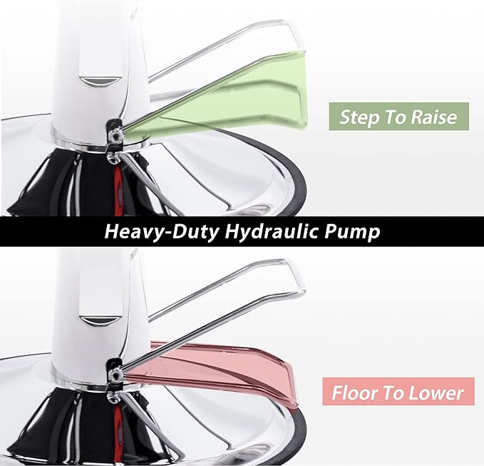 Merax Hydraulic Recliner Barber Chair for Hair Salon with 20% Extra Wider Seat & Heavy Duty Hydraulic Pump, Upgraded Salon Beauty Equipment